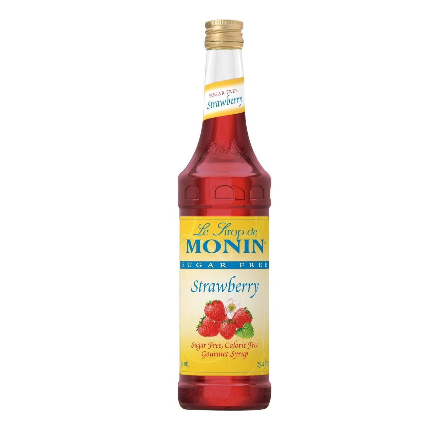 Monin Sugar-Free Strawberry Coffee Syrup, 750 ml